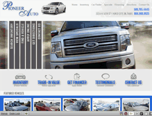 Tablet Screenshot of pioneerautosales.net